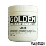 Грунт акриловый от Golden - Gesso - White 8oz, цвет белый, 240мл - ScrapUA.com