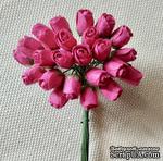 Бутоны роз от Thailand - ярко-розовые, 5 шт. - ScrapUA.com