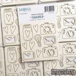 Набор чипборда от Mona Design &quot;Улыбайся&quot;,толщина 1,15 мм, 10 шт. - ScrapUA.com