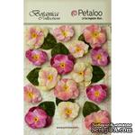 Набор объемных цветов (анютины глазки) Petaloo - Velvet Pansies x 15 - Mauve - ScrapUA.com