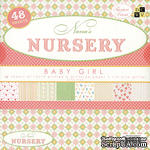 Набор бумаги DCWV - Nana&#039;s Nursery - Baby Girl Paper Stack, 30х30 см, 24 листа - ScrapUA.com