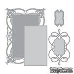 Ножи от Spellbinders - Coralene&#039;s Chemise Layering Frame Large - ScrapUA.com