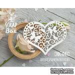 Чипборд ScrapBox - Декоративное сердце с бабочками - ScrapUA.com