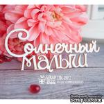 Чипборд ScrapBox - надпись Солнесный малыш Hi-241 - ScrapUA.com