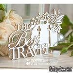 Чипборд ScrapBox - Надпись &quot;The Best Travel&quot; с чемоданом Hi-357 - ScrapUA.com