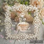 Чипборд ScrapBox - Рамка квадратная Розы - ScrapUA.com