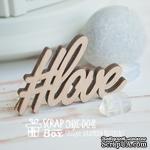 Деревянные фишки ScrapBox - Надпись #Love Wfi-004 - ScrapUA.com