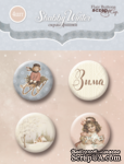 Набор скрап-фишек для скрапбукинга от Scrapmir - Shabby Winter, 4 шт. - ScrapUA.com