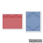 Папки для тиснения Sizzix Textured Impressions Embossing Folders 2PK - Mini Banners Set, 2шт. - ScrapUA.com