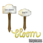 Ножи от Sizzix - Sizzix Bigz Die - Phrase, Bloom &amp; Plant Markers - ScrapUA.com