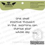 Акриловый штамп Lesia Zgharda TA064b One small positive thought, размер 6,5x3,5 см - ScrapUA.com