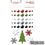 Эмалевые украшения Teresa Collins - Candy Cane Lane - Enamel Dots and Shapes, 40 штук - ScrapUA.com