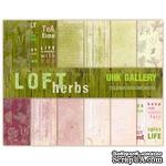 Набор двусторонней скрапбумаги UHK Gallery - LOFT Herbs, 30,5х30,5 см, 6 листов - ScrapUA.com