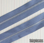 Тесьма с молнией Zipper Trim - Earl Grey, цвет серый, ширина 13 мм, длина 90 см - ScrapUA.com