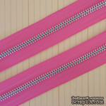 Тесьма с молнией Zipper Trim - Bubblegum Pink, цвет розовый, ширина 13 мм, длина 90 см - ScrapUA.com