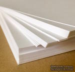 Лист картона, белый, 300 г/м, 30x30 см - ScrapUA.com
