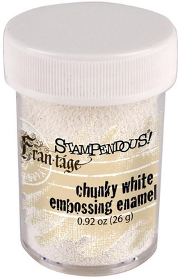 Пудра-эмаль для эмбоссинга от Stampendous - Chunky White, белая, 26 грамм