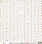 Папір для скрапбукінгу від ScrapBerryʼs, 30x30см, Гірлянда