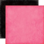 Аркуш скрап-паперу від Echo Park - Dk. Pink/Black Paper — двосторонній 30x30 см