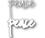 Ножі для вирубки від Memory Box - Peace Jotted Script
