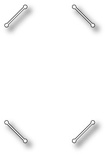 Ніж для вирубки - Dies- Straight Corner Notches від Memory Memory Box, прорізи для фото, 4 шт.
