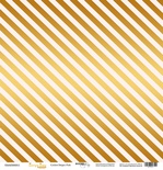 Аркуш одностороннього паперу з золотим тисненням від Scrapmir - "Golden Stripes Pink" з колекції Every Day, 30x30 см