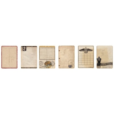 Набор карточек для журналинга 7 Gypsies - Binderie Antiquarian Journal Pages