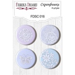 Набір скрап-фішок від ТМ Фабрика Декору з 4 шт. FDSC 016