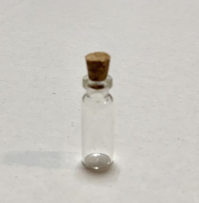 Декоративна пляшка з пробкою - BOTTLE/CORK 2x9 мм