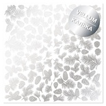 Аркуш кальки (велум) зі срібним візерунком Silver Pine cones, 30,5см х 30,5см, ТМ Фабрика Декору