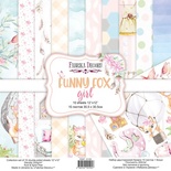 Набір скрап-паперу Funny fox girl 30,5x30,5см 10 аркушів, ТМ Фабрика Декору