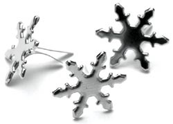 Снежинки-брадсы Creative Impressions - Snowflakes/Silver, 50 штук
