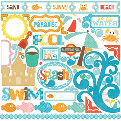 Наліпки від Echo Park - Splash Element Stickers