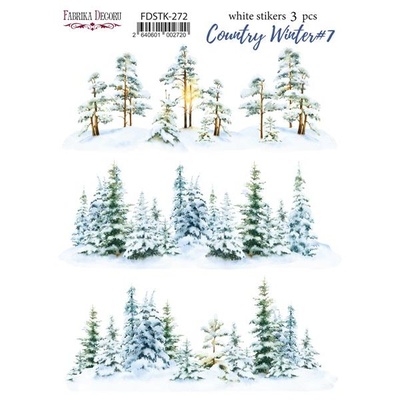 Набір наліпок (стікерів) 3шт. Country winter #272