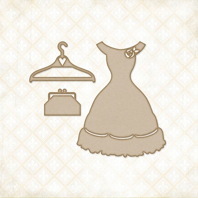 Чіпборд Blue Fern StudiOs-Charlotte's Dress Set