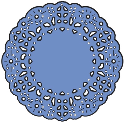 Ніж для вирубки French Pastry Tiny Doily від Cheery Lynn Designs, 1 шт.