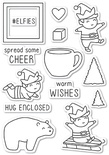Штампи від Memory Box - Playtime Elves clear stamp set