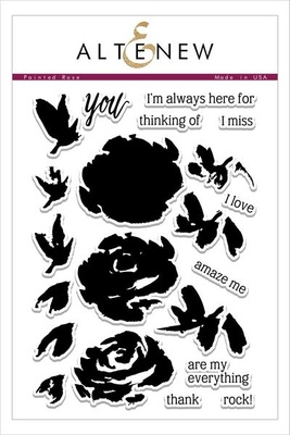 Набір штампів від Altenew - Painted Rose Stamp Set- Роза