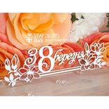 Чіпборд ScrapBox - напис з 8 березня довгий Hi-347