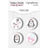 Набір фішок ТМ Фабрика Декору з 4 шт. №238, Scandi Baby Girl