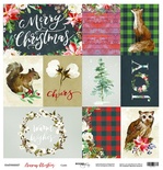 Аркуш односторонній Scrapmir - Cards - Merry Christmas, 30x30cм
