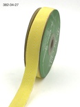 Стрічка Twill and Stripes, колір жовтий/білий, ширина 1,9 см, довжина 90 см