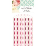 Конвертик Webster's Pages - Bulk Mini Bag Hearts: Pink, розмір 10x7 см, 1 шт.