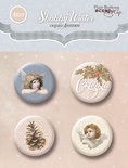 Набір скрап-фішок для скрапбукінгу від Scrapmir - Shabby Winter, 4 шт.