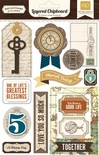 Висічки з чіпборду на клейовій основі Echo Park - Reflections LayeRed Chipboard