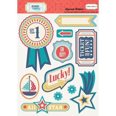 Об’ємні наліпки Carta Bella - Rough & Tumble LayeRed Stickers