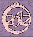 Чіпборд. Ярлик "2012", 1 шт.