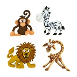 Набір декоративних ґудзиків Dress It Up - Silly safari