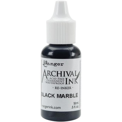 Заправка для архівних чорнил Ranger - Archival Ink - Black Marble, чорна