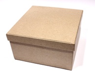 Заготовка коробки з пап'є-маше від ScrapBerryʼs, Квадратна, 13x13x7 cм
